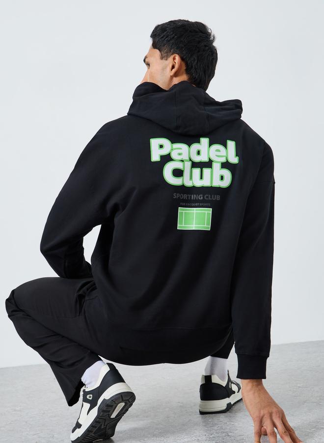 ستايلي هودي مطبع بطبعة جرافيك - Image 1